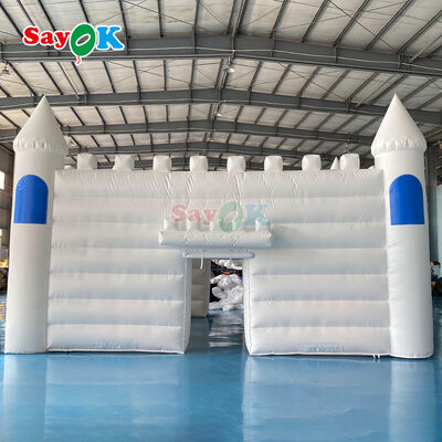 Custom White Flame-Retardant Waterproof UV Resistant Inflatable Castle Tent for Outdoor Weddings and Parties