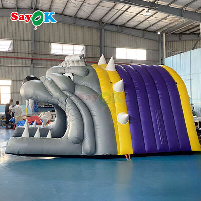 Customized Logo Inflatable Bulldog Tunnel Tent with Flame-Retardant and UV Resistant for Outdoor Football Sports