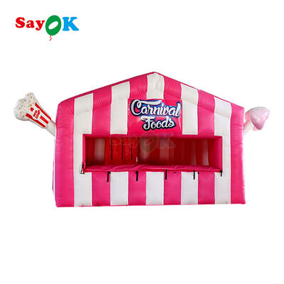 Custom Portable Inflatable Popcorn Stand Booth Air Tent with Durable 0.4mm PVC Tarpaulin and UV Resistance for Outdoor Events