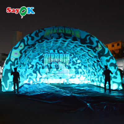 Portable Waterproof Inflatable Stage Cover with Custom Printing and LED
