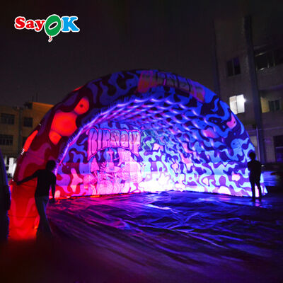 Portable Waterproof Inflatable Stage Cover with Custom Printing and LED