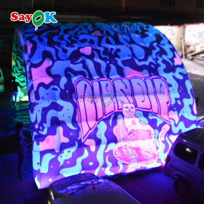 Portable Waterproof Inflatable Stage Cover with Custom Printing and LED