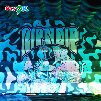 Portable Waterproof Inflatable Stage Cover with Custom Printing and LED