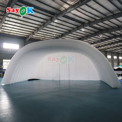 Weather-resistant Inflatable Stage Cover White Air Tent for Outdoor Concerts and Shows
