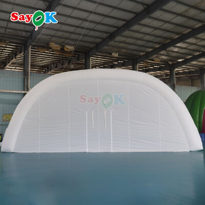 Weather-resistant Inflatable Stage Cover White Air Tent for Outdoor Concerts and Shows
