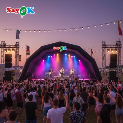 Custom PVC Inflatable Stage Shelter Tent for Outdoor Performance Events Concerts