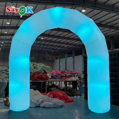 Custom Inflatable Arch with Colorful Lighting for Outdoor Events