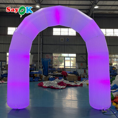 Custom Inflatable Arch with Colorful Lighting for Outdoor Events