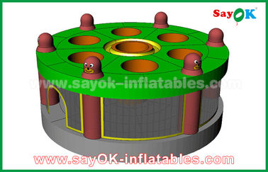 Giant Inflatable Games Funny Inflatable Sports Games Human Whack A Mole Game With Air Blower