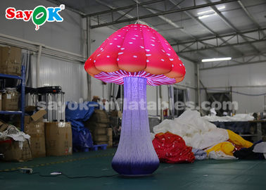 2m 16 Color LED Light Mushroom Inflatable Lighting Decoration For Advertising