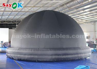 Black 5m Diameter Inflatable Planetarium Dome Tent For Science Dispaly