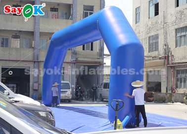 Inflatable Gantry Blue PVC 9.14 X 3.65 Meter Inflatable Arch For Event Advertising Easy To Clean