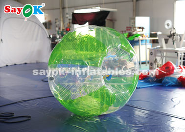 Inflatable Suit Game 1.5m 0.8mm PVC Inflatable Bubble Soccer Transparent / Red / Green Color