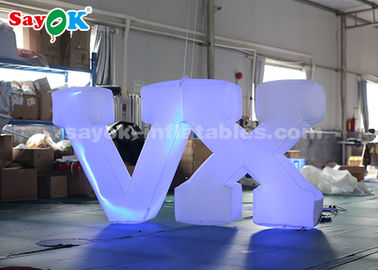 1.2m High Inflatable Lighting Decoration / Inflatable LED Letter Easy Set Up