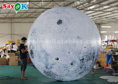 3m Giant Advertising Inflatable Lighting Decoration Moon Globe Ball