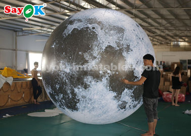 3m Giant Advertising Inflatable Lighting Decoration Moon Globe Ball