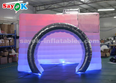 Portable Photo Booth Inflatable Photo Studio Lightweight Inflatable Photo Booth Double LED Strips For Trade Show