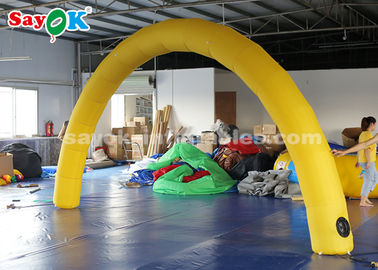 Inflatable Entrance Arch Yellow 6*3m Inflatable Arch With Air Blower For Event Advertisement