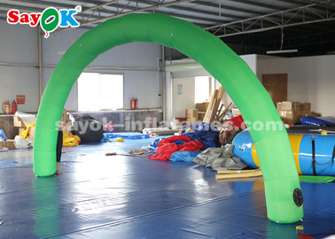 Inflatable Race Arch Outdoor / Indoor Inflatable Entrance Arch With Logo Print Green Color