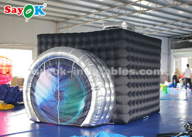 Inflatable Party Tent 3*2.7*2.5m Oxford Cloth Inflatable Photo Booth With Camera Shape Fire Resistant