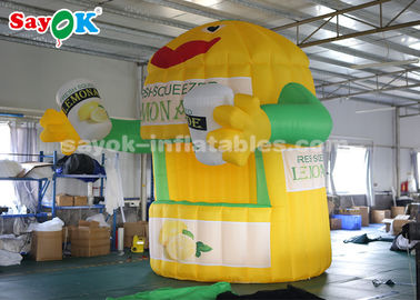 Inflatable Work Tent 3*3*4m Oxford Cloth Inflatable Lemonade Stand Booth For Advertising