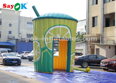 Inflatable Canopy Tent 5m High PVC Inflatable Lemonade Stand Booth With Blower For Business