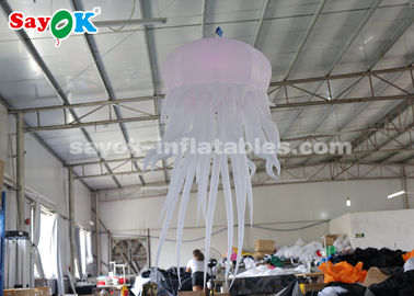 Durable Inflatable Hanging Jellyfish For Home / Bar / Concert Light Weight