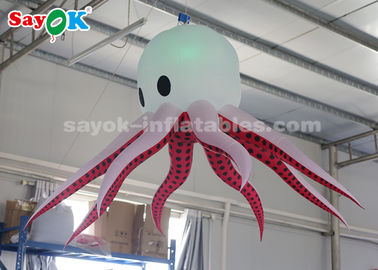 2m Nylon Cloth Inflatable Octopus With Remote Controller For Party Decoration