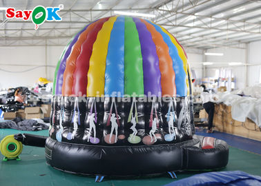 Inflatable Outdoor Tent PVC Tarpaulin Colorful Inflatable Disco Dome With Magic Led Light CE SGS ROHS