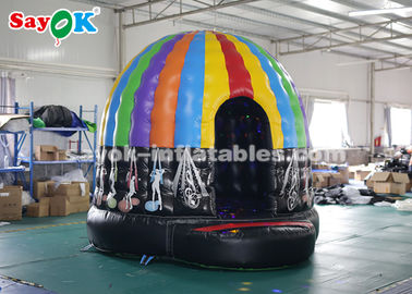 Inflatable Outdoor Tent PVC Tarpaulin Colorful Inflatable Disco Dome With Magic Led Light CE SGS ROHS