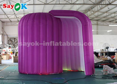 Inflatable Party Tent Snail Shape LED Light Inflatable Photo Booth Enclosure For Promotion