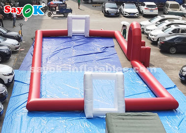 20*8m Red PVC Tarpaulin Inflatable Sports Games Outdoor Football Field