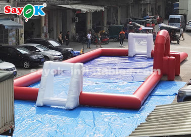 20*8m Red PVC Tarpaulin Inflatable Sports Games Outdoor Football Field