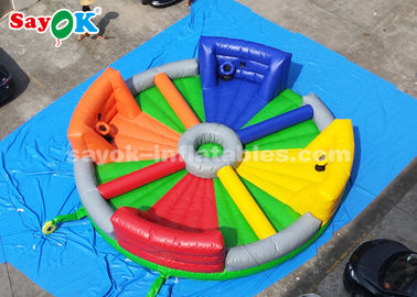 Giant Inflatable Games 8*8m Chow Down Inflatable Hungry Hippos Game For Kids And Adults Playing