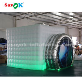 Inflatable Party Tent White And Silver Camera Shaped Inflatable Photo Booth For Trade Show