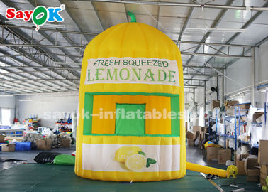 Inflatable Outdoor Tent 4m High Oxford Cloth Inflatable Lemonade Juice Kiosk For Amusement Parks