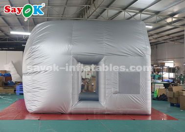 Custom Inflatable Tent Silver Inflatable Paint Booth With Filter System / Inflatable Bubble Tent
