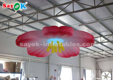 3m LED Light Hanging Flower Inflatable Lighting Decoration For Wedding