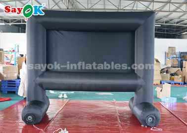 Inflatable Video Screen Portable Inflatable Movie Screen With Air Blower For Backyard / Parks