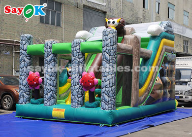 Commercial Inflatable Slide 6*4m Animal Theme Party Inflatable Bouncer Slide For Advertising