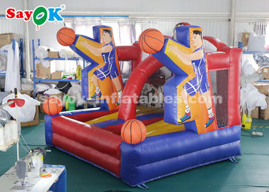 Inflatable Basketball Game PVC Tarpaulin Basketball Hoop Shoot Inflatable Game For Playing Center