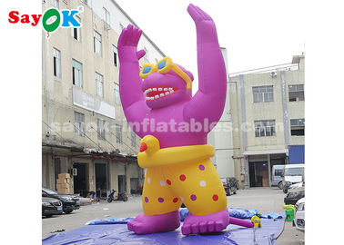 Wear - Resisting Inflatable Cartoon Characters For Super Mall / 6m High Blow Up Orangutan Model