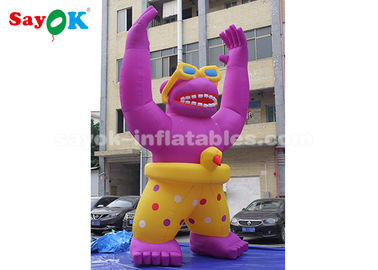 Wear - Resisting Inflatable Cartoon Characters For Super Mall / 6m High Blow Up Orangutan Model