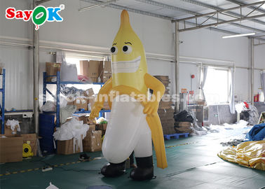 Inflatable Character Balloons 3m Inflatable Banana Mascot For Outdoor Advertising CE SGS ROHS