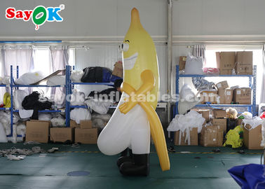 Inflatable Character Balloons 3m Inflatable Banana Mascot For Outdoor Advertising CE SGS ROHS