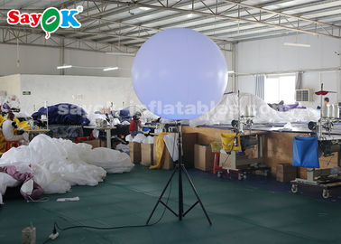 Inflatable Stand Tripod Balloon Lighting Decoration For Street , Backyard