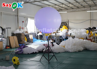 Inflatable Stand Tripod Balloon Lighting Decoration For Street , Backyard