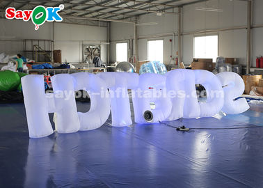 1.2m High Big Inflatable Letters With 17 Color Changing LED Lights