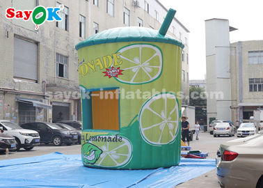 Inflatable Outdoor ROHS Inflatable Air Tent , 5m Inflatable Lemonade Concession Stand Booth With Air Blower For Business