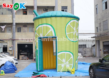 Inflatable Outdoor ROHS Inflatable Air Tent , 5m Inflatable Lemonade Concession Stand Booth With Air Blower For Business